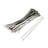 Aexit 100 Pcs 4.6x350mm PVC Covered Stainless Cable Ties Wire Strap (4f35b9a1e460cc4ea0b1a50bef5668d1)